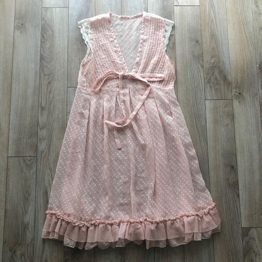Vintage, adorable pink dress - No Size